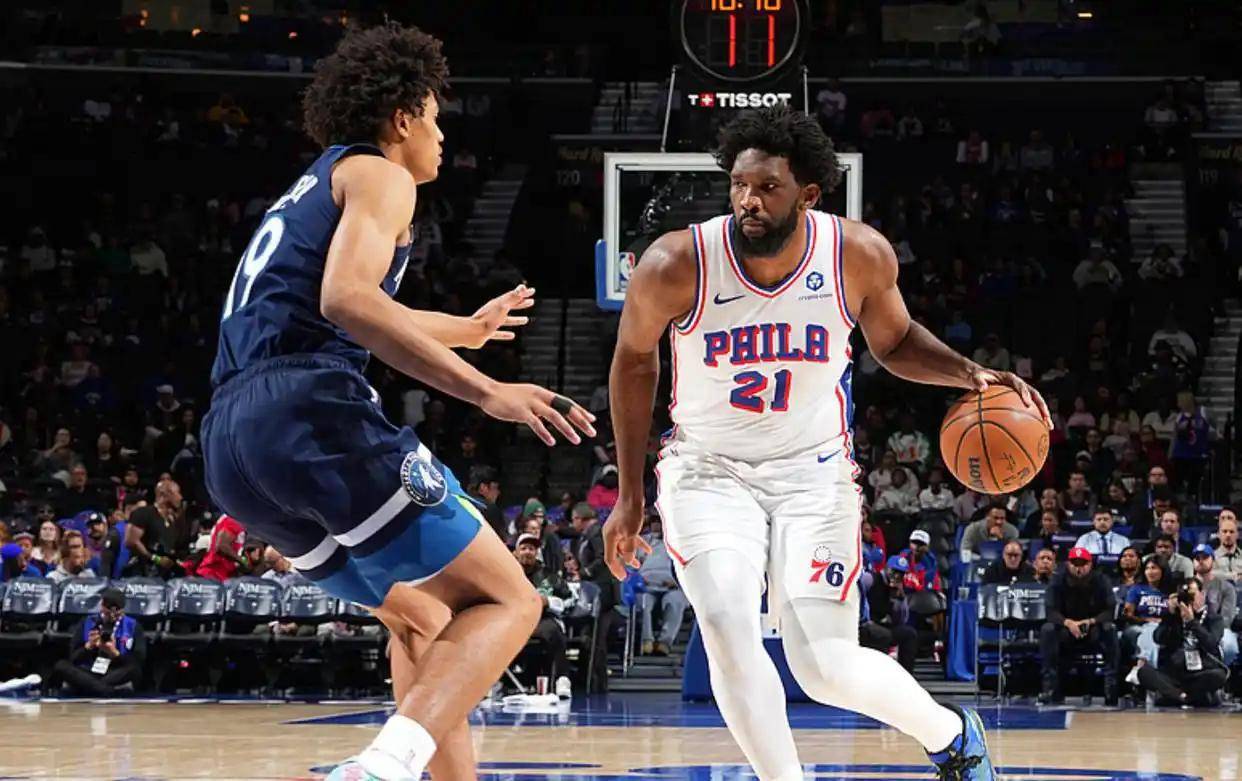 辽宁队轻取76人,恩比德统治全场 辽宁队轻取76人,恩比德统治全场